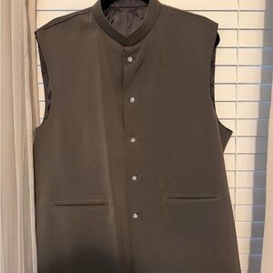 WoMen's Sleeveless Brown Jacket
